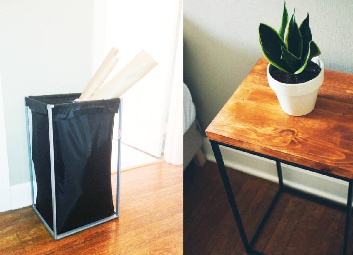 67 Furniture Makeovers That'll Totally Inspire You: Side table makeover from The Clever Bunny
