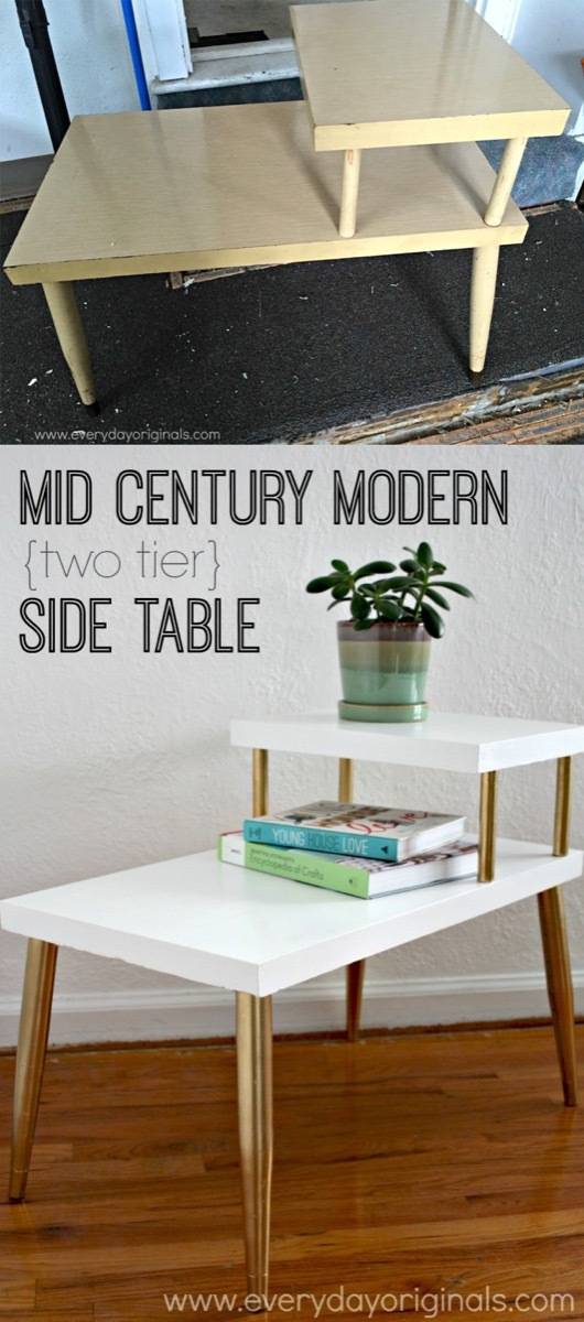 67 Furniture Makeovers That'll Totally Inspire You: Side table makeover from Everyday Originals
