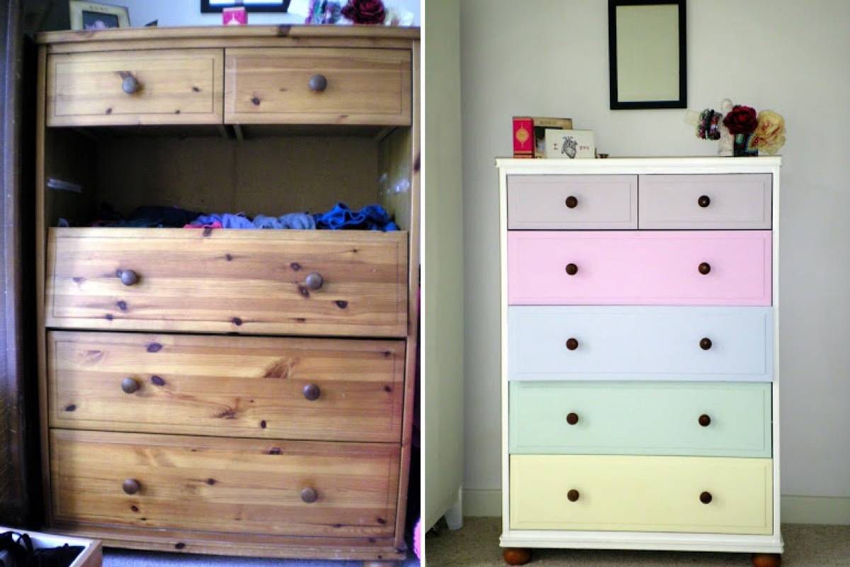 67 Furniture Makeovers That'll Totally Inspire You: Dresser makeover via So Resourceful