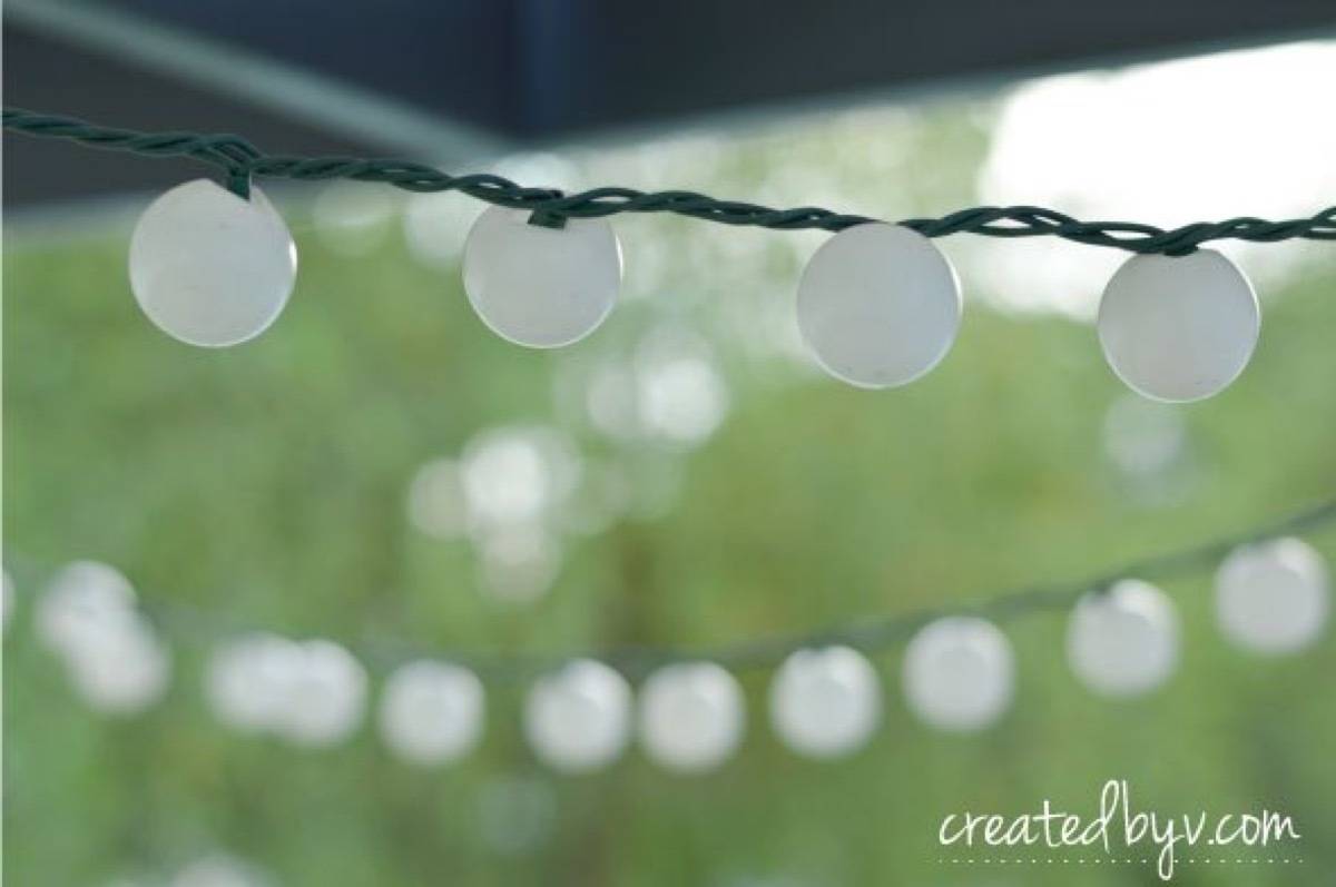 62 DIY Projects to Transform Your Backyard: Ping pong ball lights