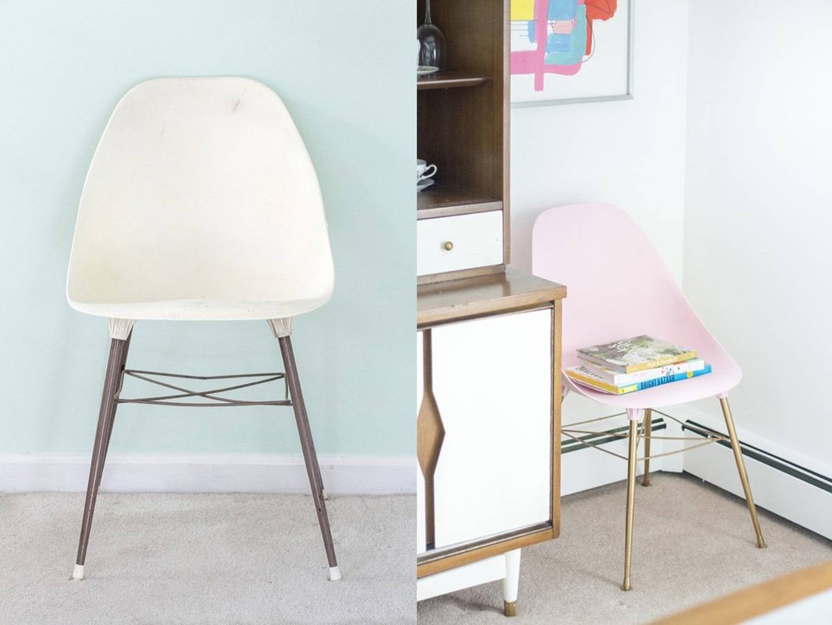 67 Furniture Makeovers That'll Totally Inspire You: Chair makeover via Dream Green DIY
