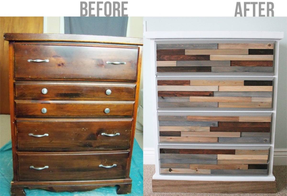67 Furniture Makeovers That'll Totally Inspire You: Dresser makeover via Tatertots and Jello
