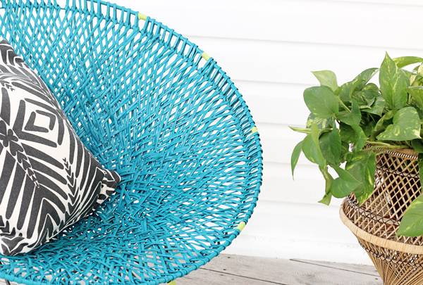 DIY Wicker Chair Makeover