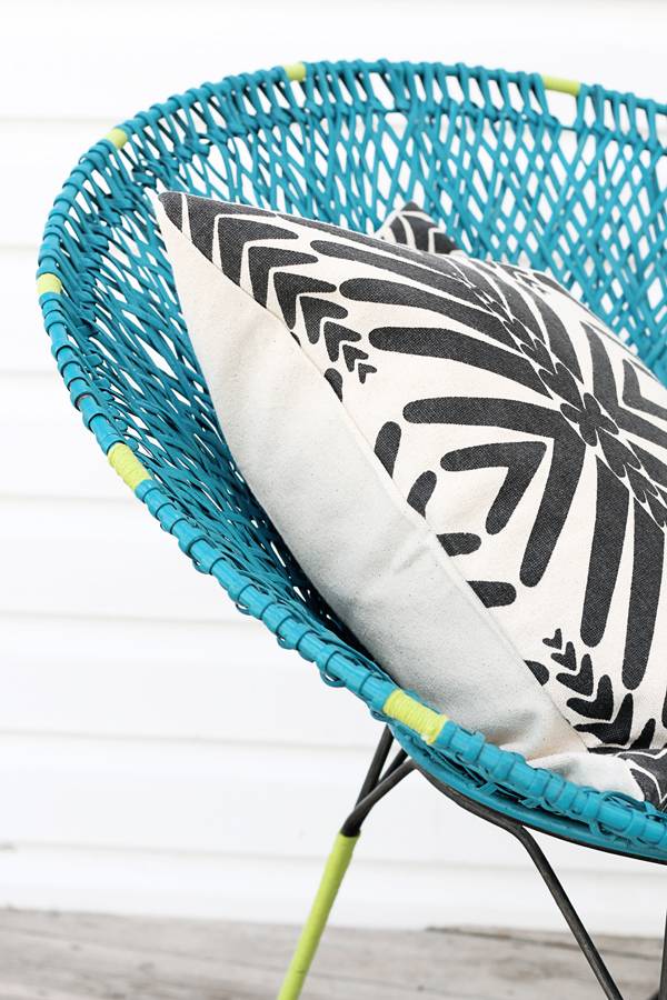 DIY Wicker Chair Makeover