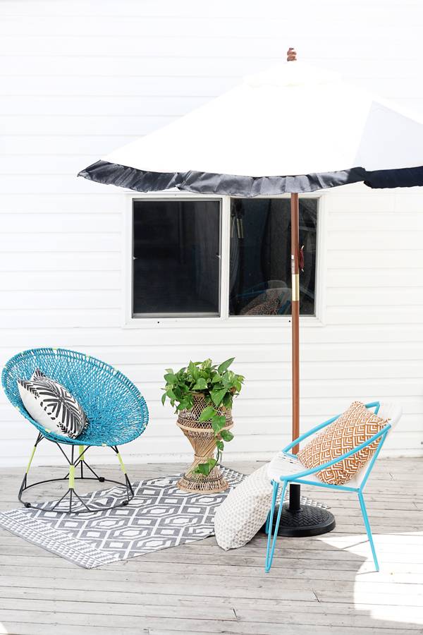 DIY Wicker Chair Makeover