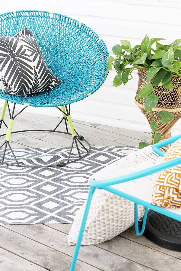 DIY Wicker Chair Makeover