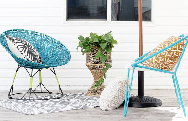 DIY Wicker Chair Makeover