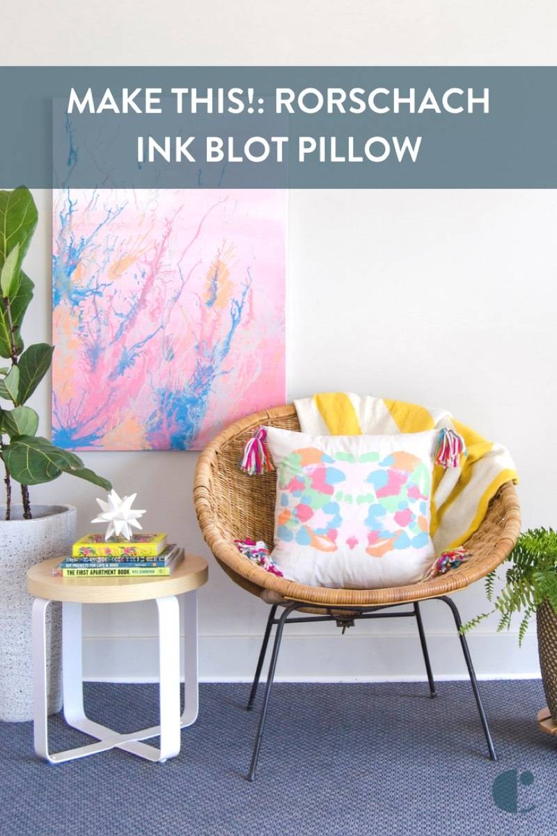 DIY Ink Blot Pillows
