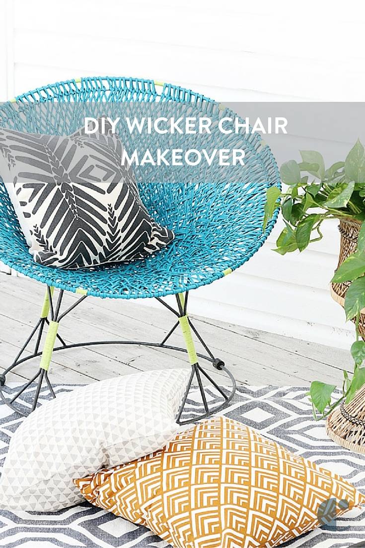  DIY Wicker Chair Makeover