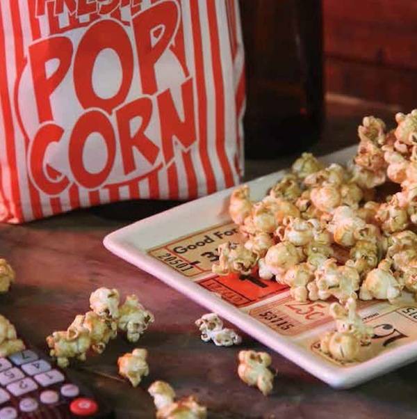 Rosemary caramel corn