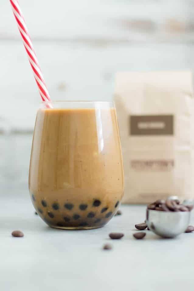 Boba cold brew iced coffee