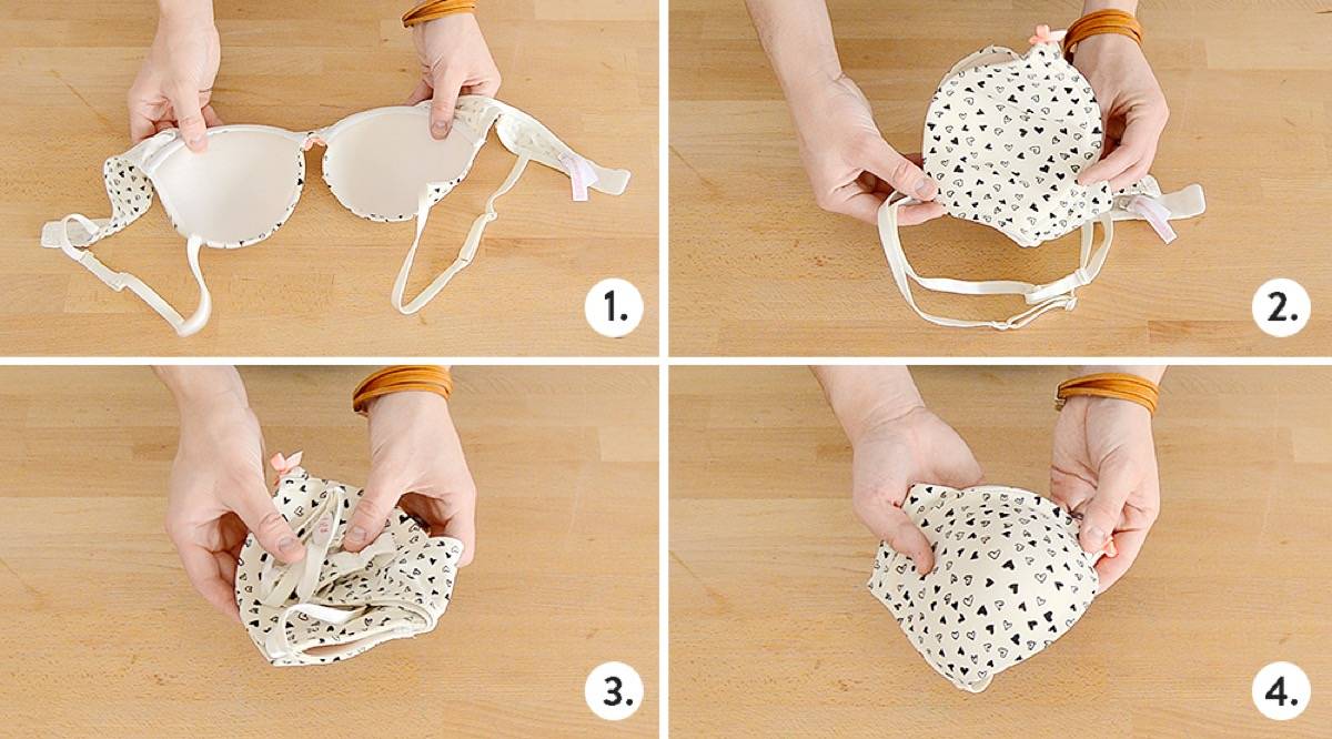 How to fold a bra