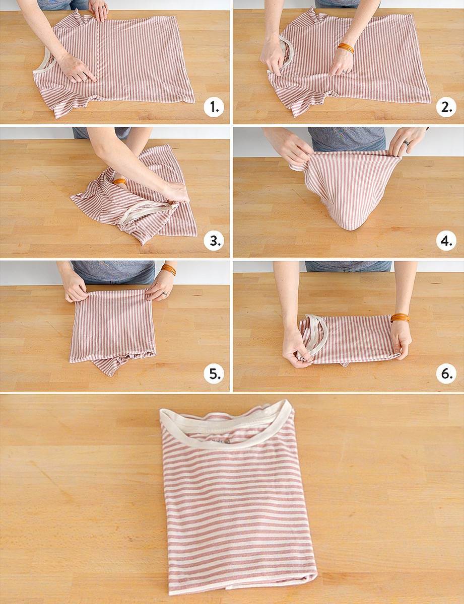 How to fold a t-shirt