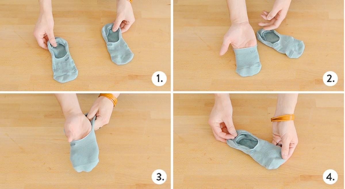 How to fold no-show socks