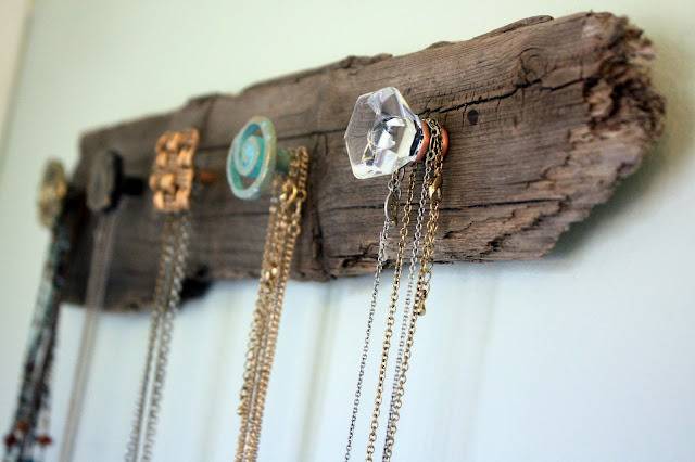 Driftwood jewelry holder