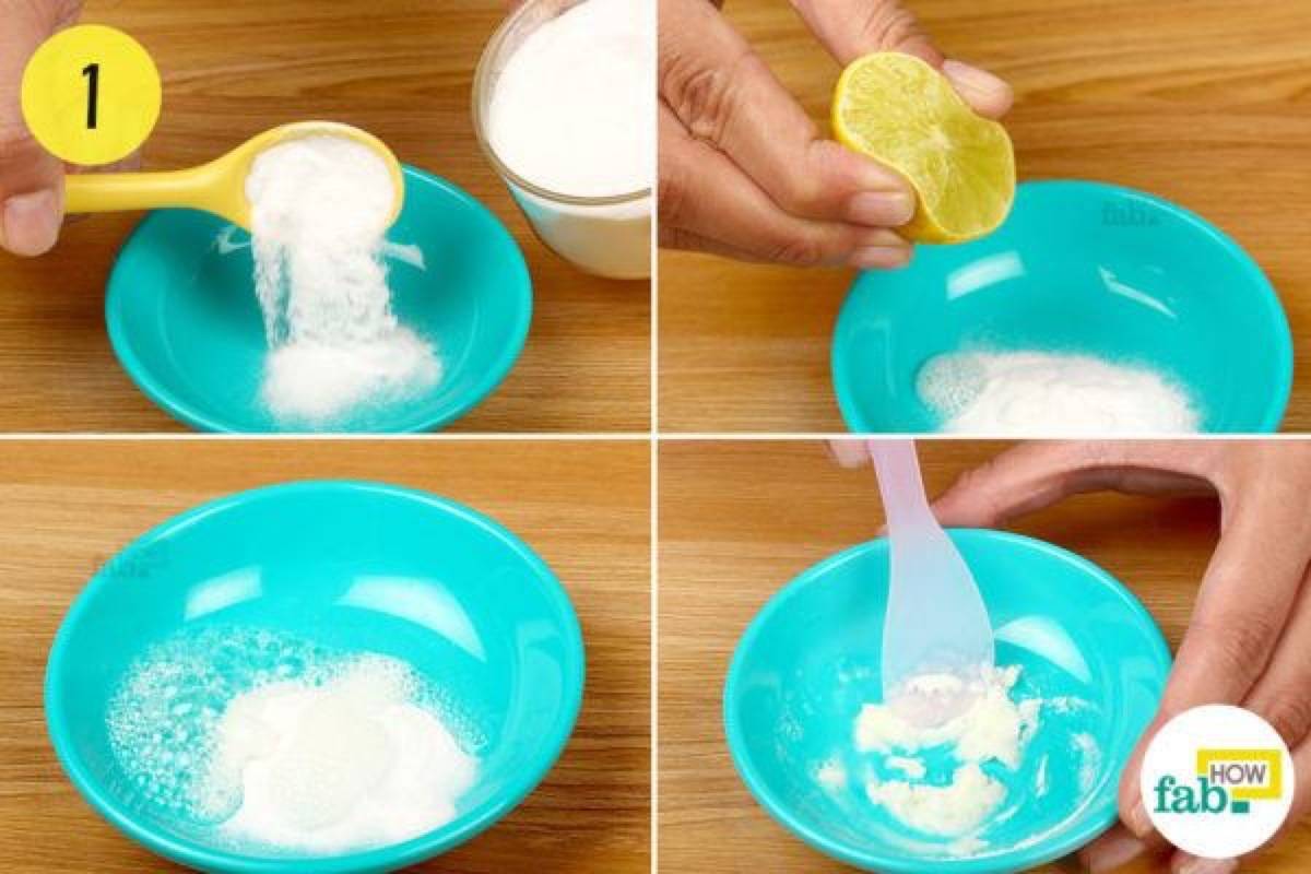 Use baking soda and lemon juice to whiten teeth