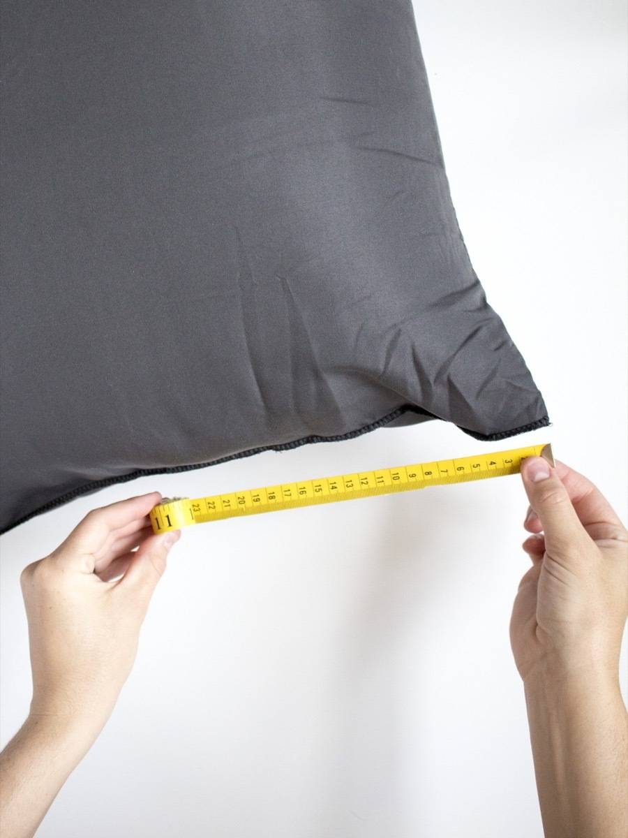 Measuring a body pillow