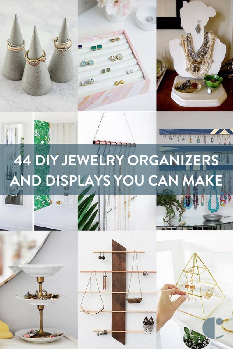 DIY jewelry organizer roundup