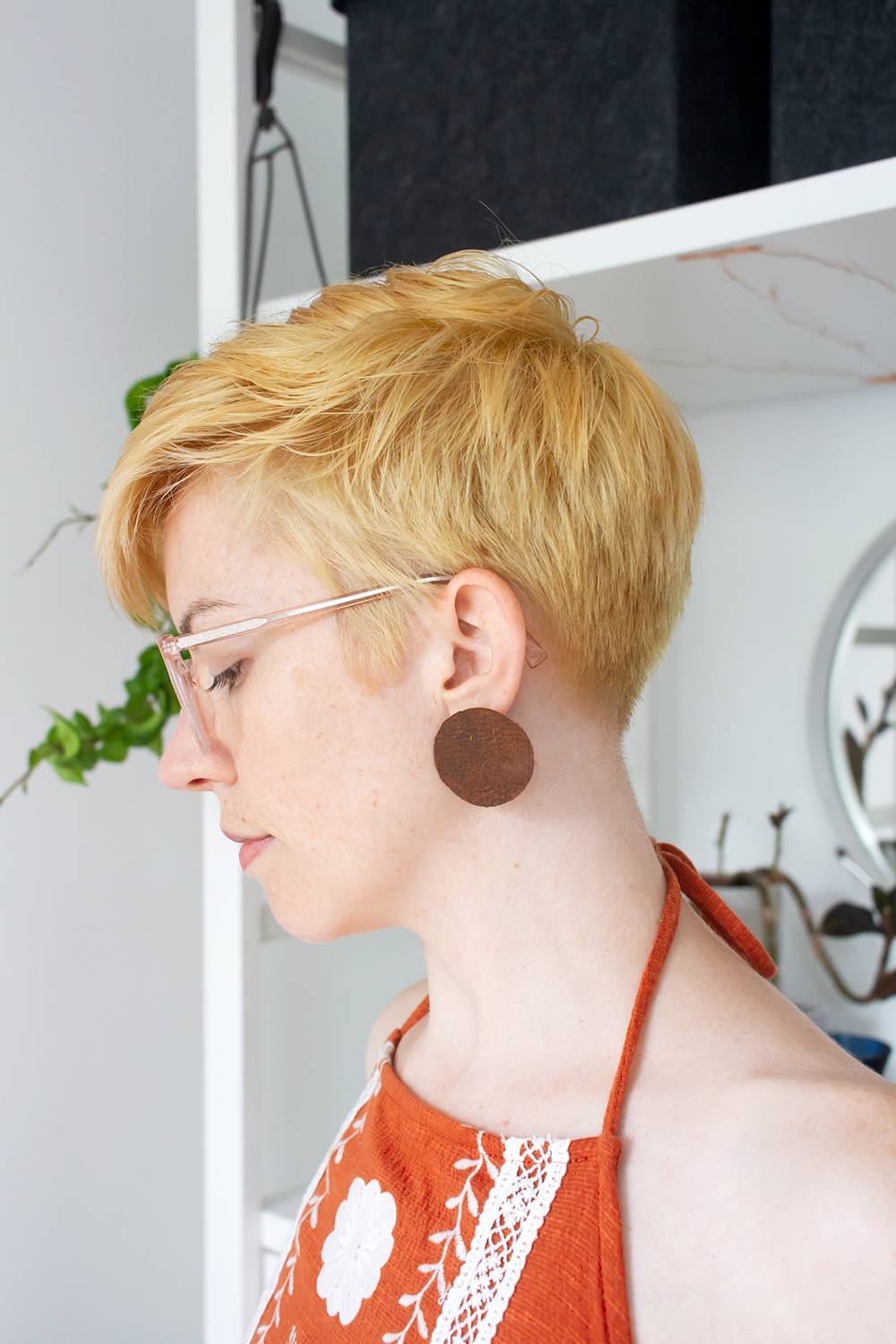 Make these! Leather earrings