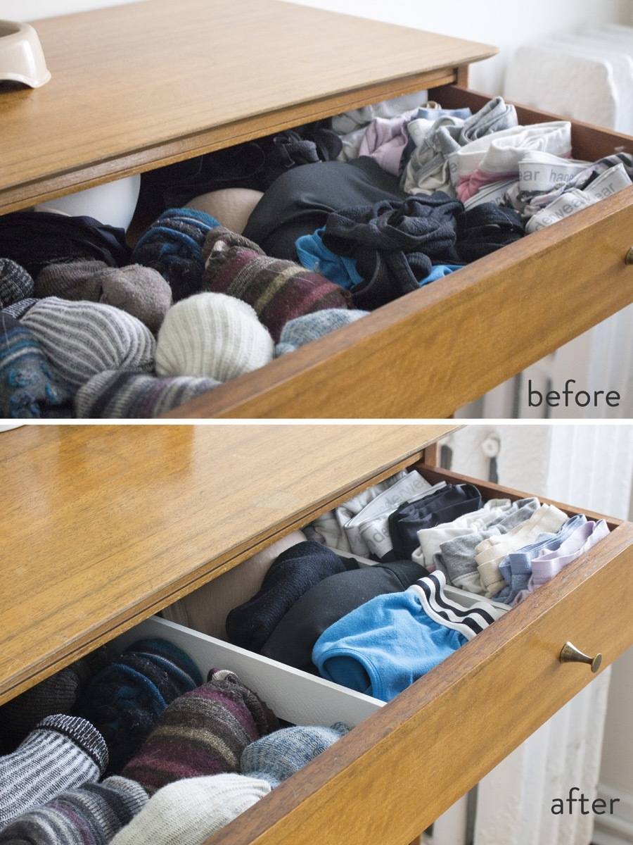 Drawer dividers for intimates