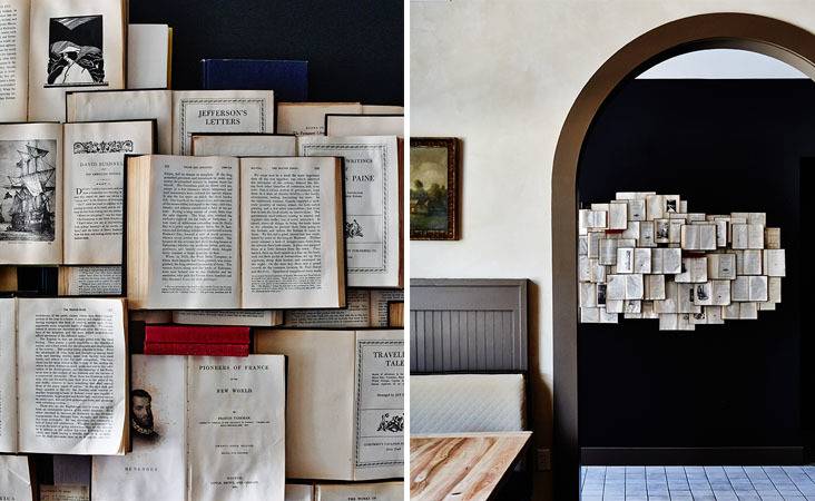 Books as wall decor