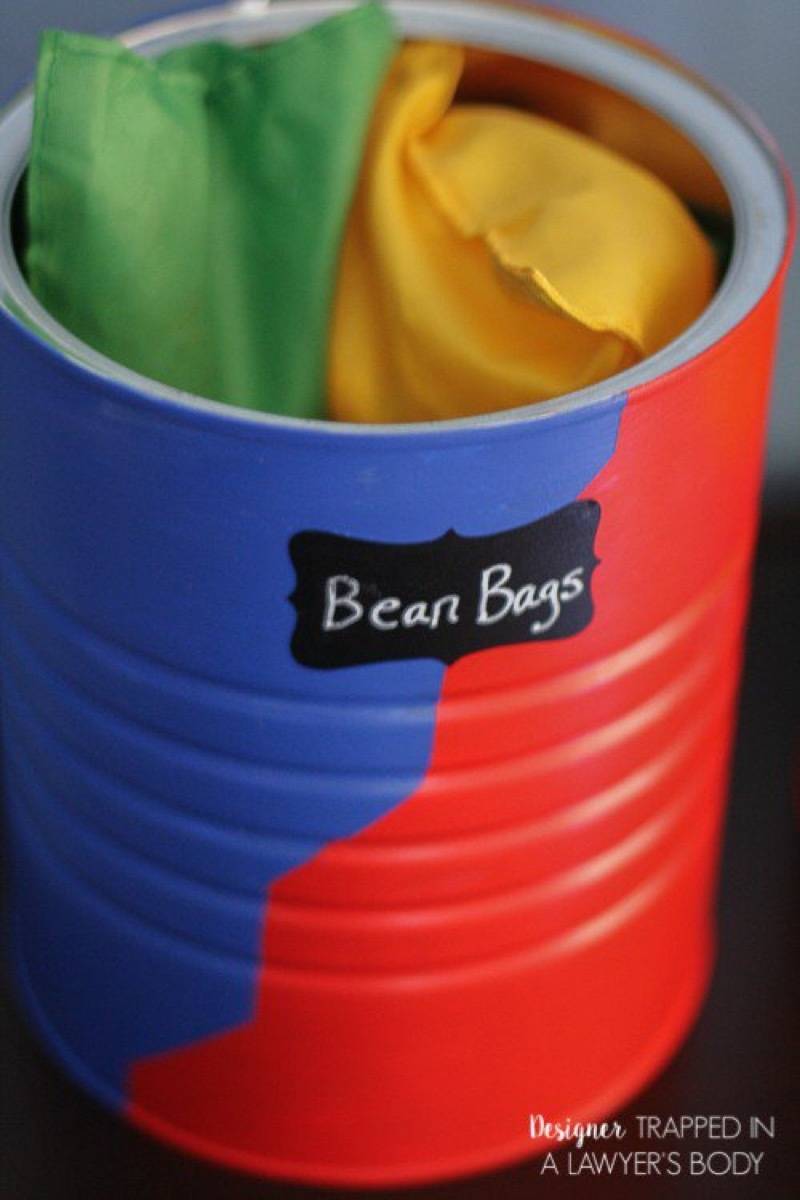 Storage solution from Designer Trapped in a Lawyer's Body | 75 DIY Kids Decor Ideas