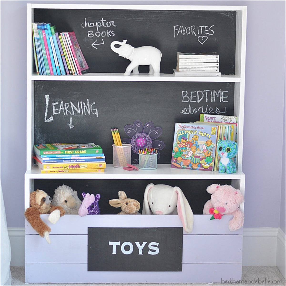 Chalkboard paint idea from Beckham + Belle | 75 DIY Kids Decor Ideas