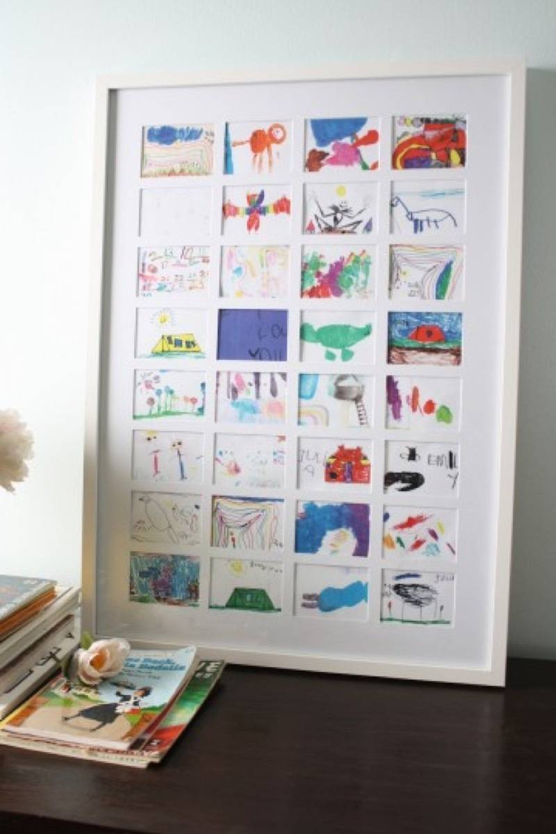 Wall art idea from Merry Pad | 75 DIY Kids Decor Ideas