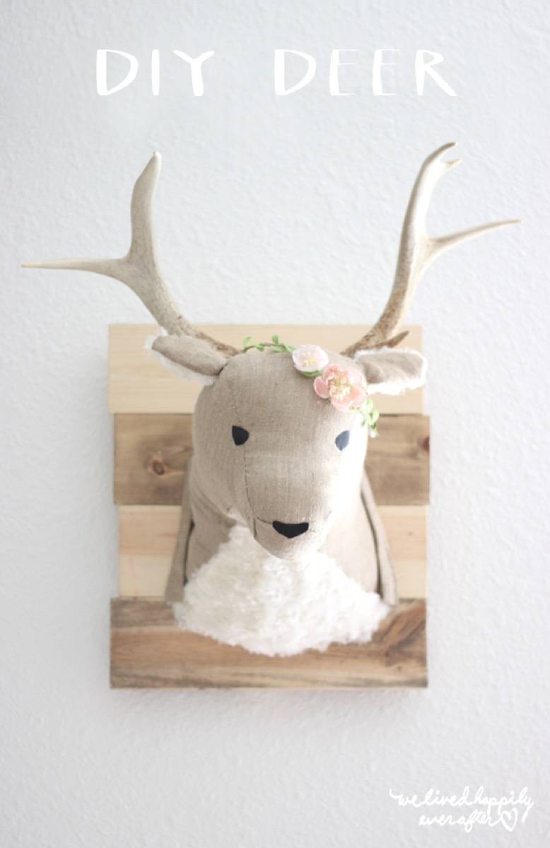 Wall art idea from Liz Marie Blog | 75 DIY Kids Decor Ideas