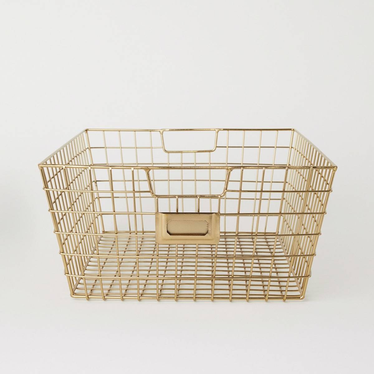 Gold wire basket from H&M