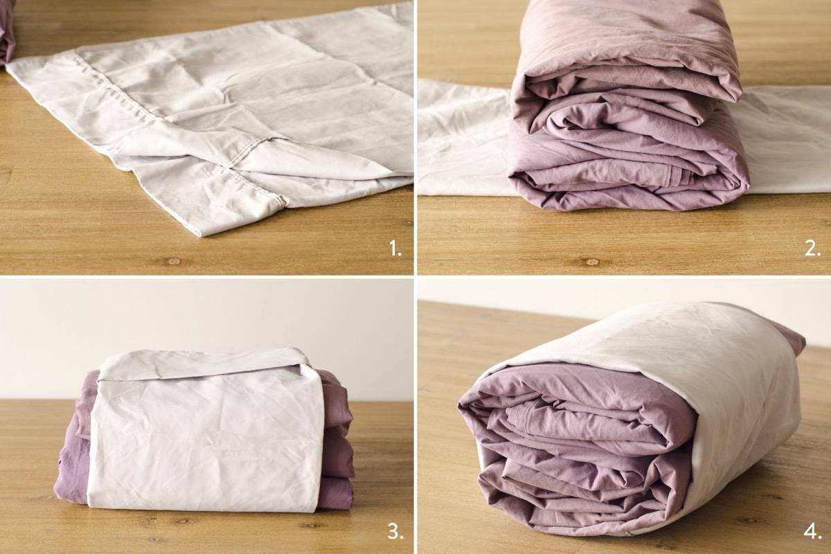 How to fold a sheet set