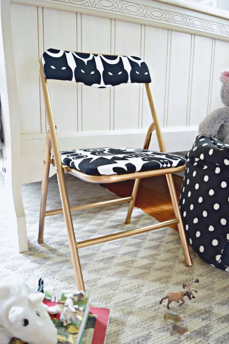 Chair makeover idea from Houseologie | 75 DIY Kids Decor Ideas