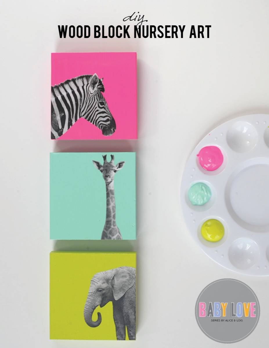 Wall art idea from Alice & Lois | 75 DIY Kids Decor Ideas