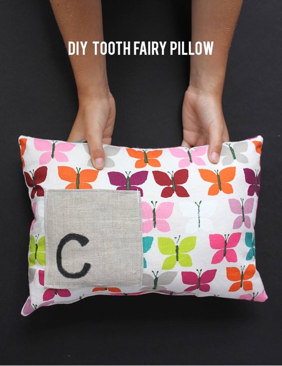 Fun pillow idea from Alice & Lois | 75 DIY Kids Decor Ideas