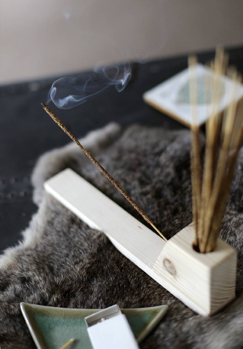 The Merrythought wooden incense holder