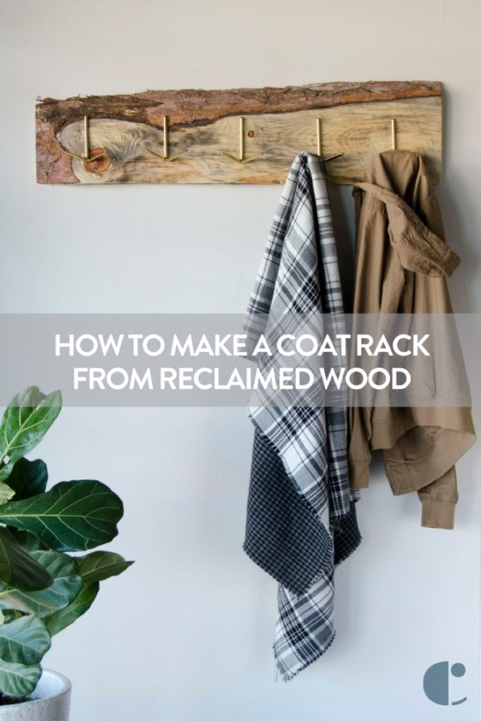 Make This! DIY Contemporary Wood and Concrete Coat Rack Curbly