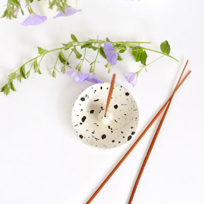 DIY clay incense holder