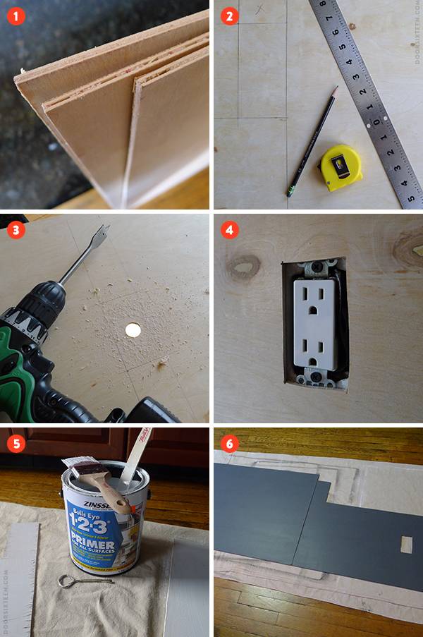 how to make a temporary backsplash