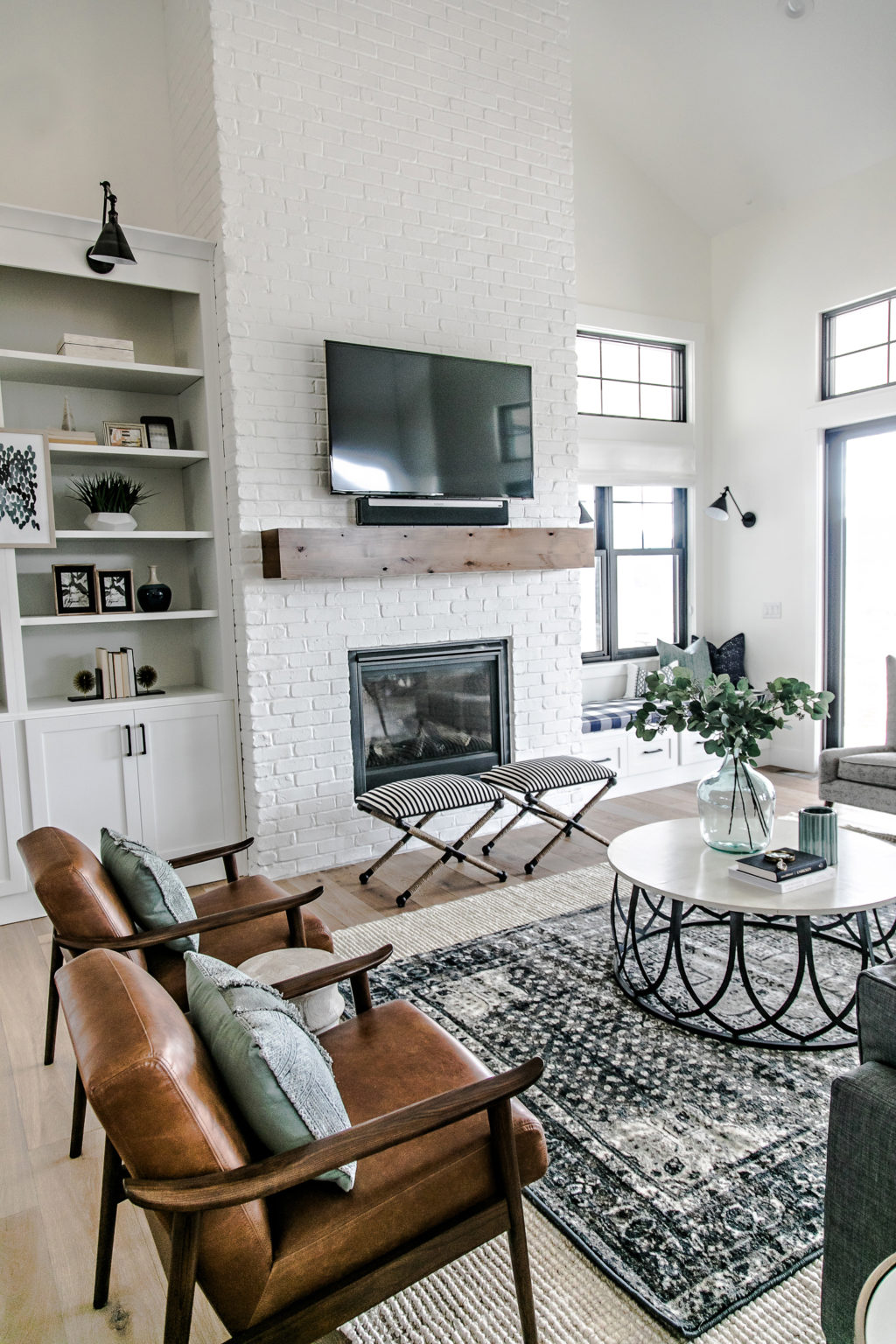 Beautiful view of Apartment Living Room Texture Adding Design