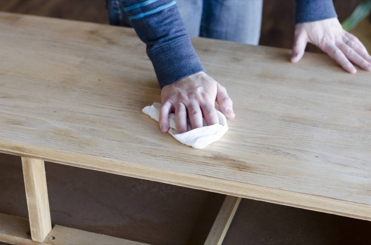 Step 5 | Wipe down wood furniture