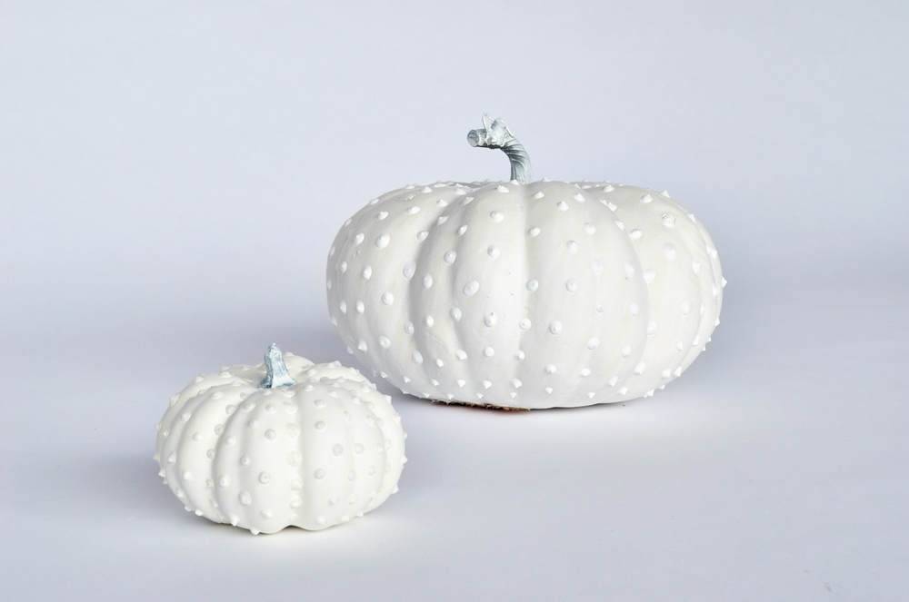 DIY your very own hobnail milk glass pumpkins