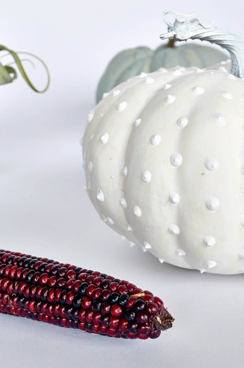 DIY your very own hobnail milk glass pumpkins