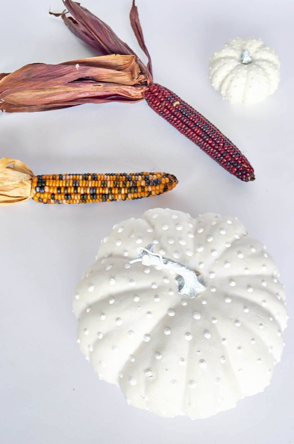 DIY your very own hobnail milk glass pumpkins
