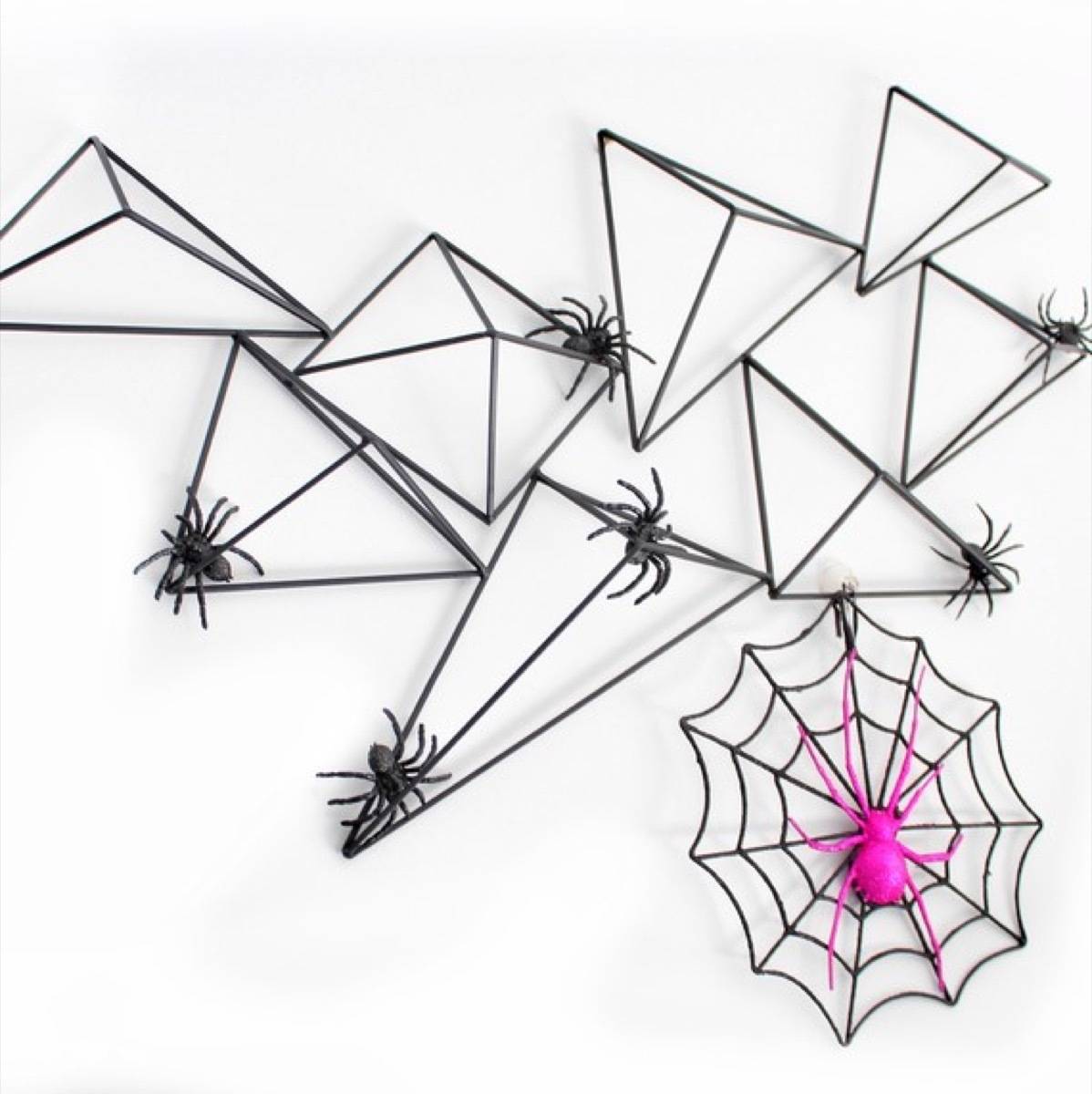 Geometric spider web wall decor
