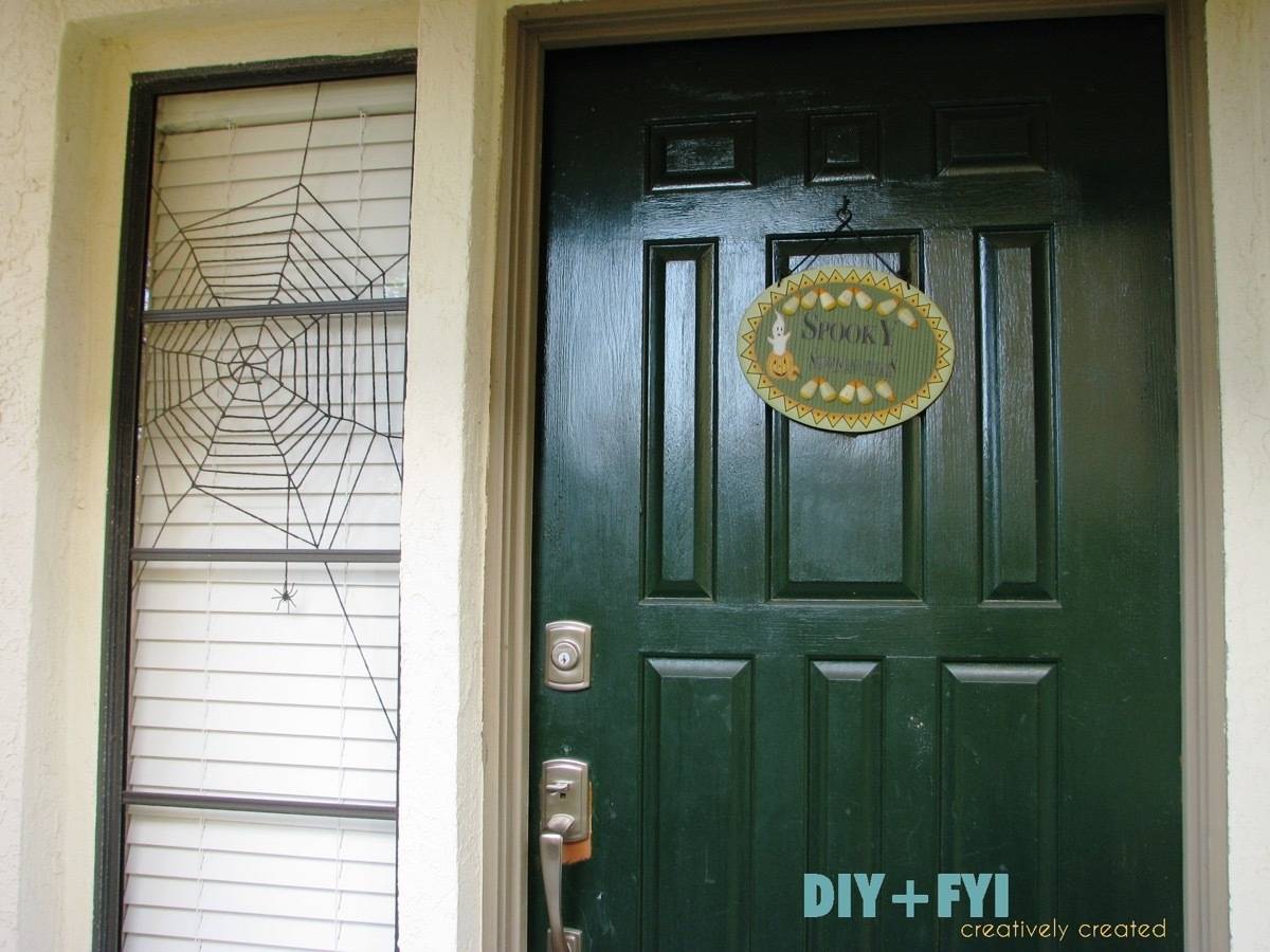 Yarn spider web