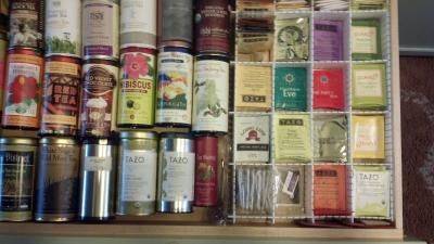 Organized tea drawer