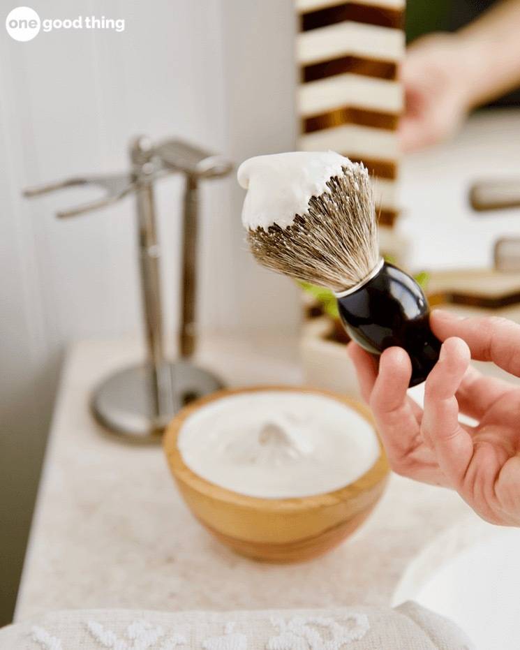 DIY shaving cream gift idea