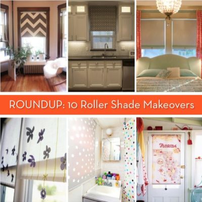 Roller shade ideas for home windows with different colors and designs.