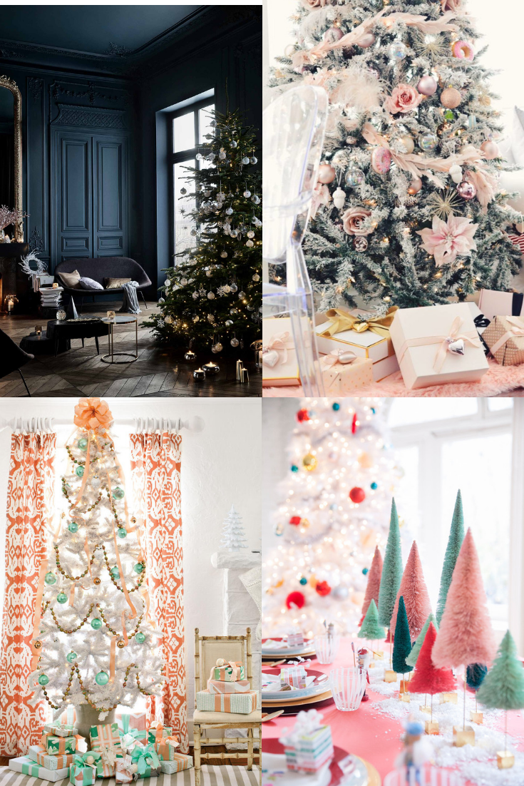 Tired of green and red? Check out this inspiration for decorating with a non-traditional Christmas color scheme.