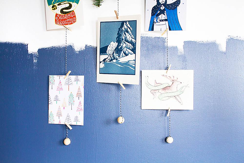 DIY Branch Holiday Card Display